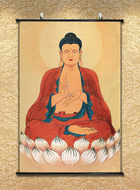 玄关出租屋客厅镇宅佛祖吉祥画