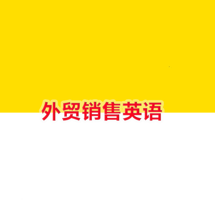 外贸销售英语口语视频课程（自动刻录盘个性化服务