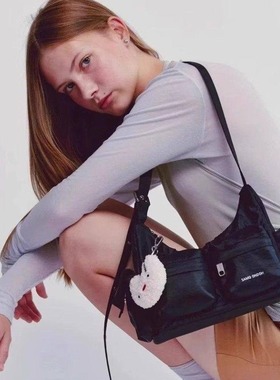 韩国小众SAMO ONDOH宋雨琦洪恩採同款机车包单肩腋下包