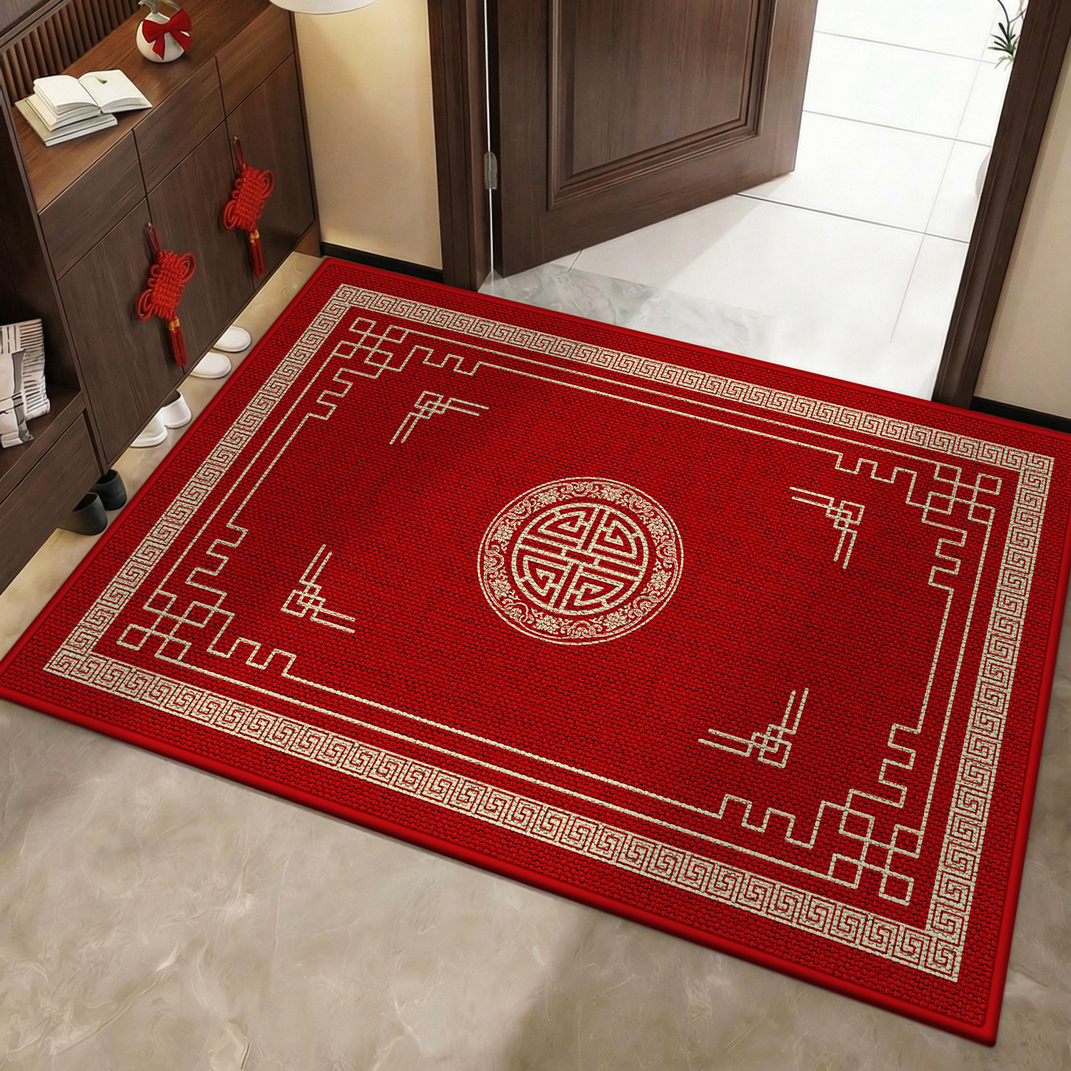 2026马年入户门地垫新年脚垫门口进门防滑垫子地毯家用红色门垫,居家布艺,家用脚垫,淘宝优惠券,粉丝福利购,淘宝优惠卷