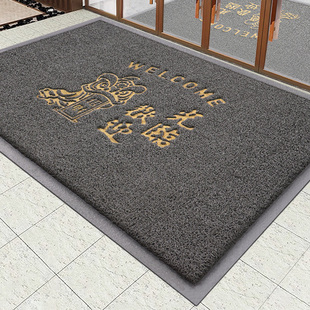 欢迎光临商用店铺门口除尘吸水地毯新款 加厚定制地垫防滑PVC脚垫