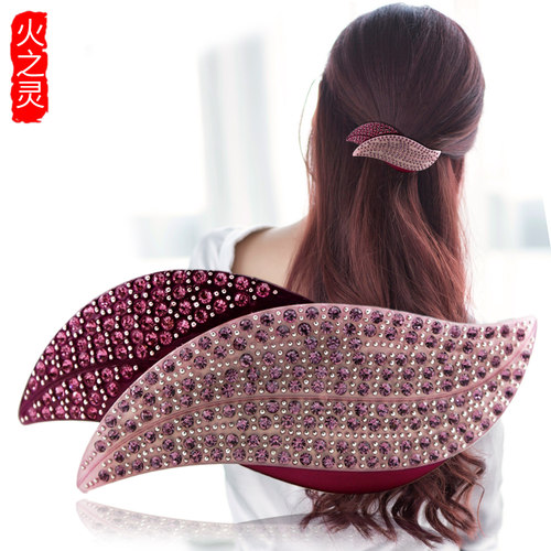发夹优雅韩国头饰品水钻马尾