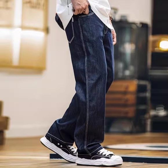莱赛尔天丝原色薄款牛仔裤男2026夏季新款防掉色宽松休闲直筒长裤