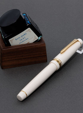 日本百乐pilot shop pro限定Bon Voyage出航14K大型912象牙白钢笔