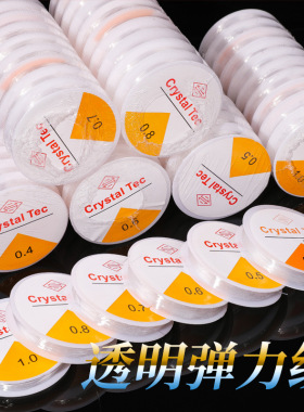水晶弹力线串珠子牛筋耐磨弹力线防断松紧经久耐用透明手工编织线