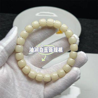 浅黄精工直切风化菩提手串真品10mm21颗念珠男女学生盘玩佛珠手链