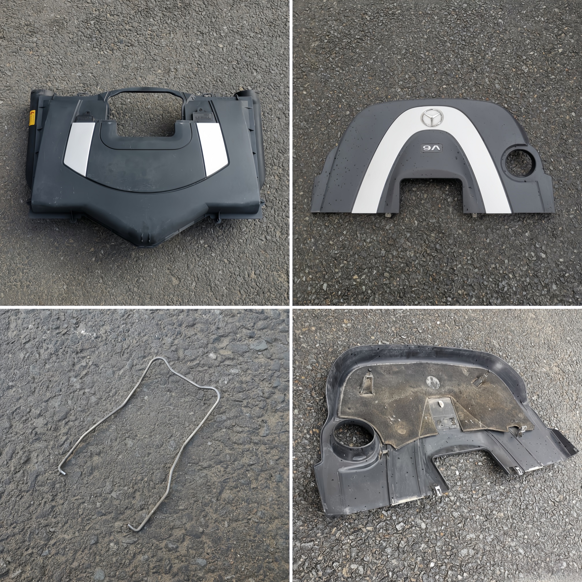 适用奔驰W251W164R350R500ML350GL450空气滤壳体 发动机饰盖 卡扣