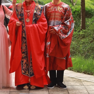 汉服婚服婚礼霞帔面料