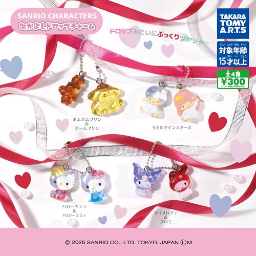 日本Tomy三丽鸥角色水滴造型