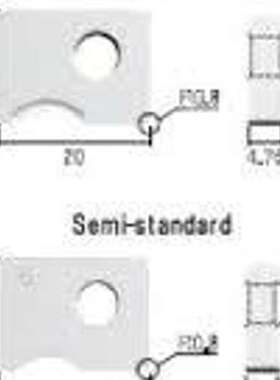 日本FUJIGEN富士元高效面铣刀刀片XS53MNX-M24 NK6060