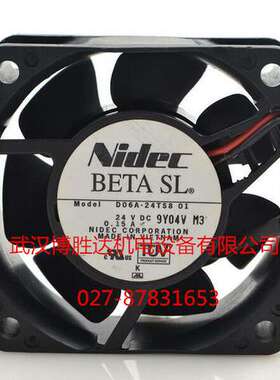D06A-24TS8 01 Nidec变频器风扇 24V 0.15A 60*60*25MM