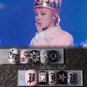 权志龙MAMA灵感甲GDVIP穿戴甲短甲演唱会美甲