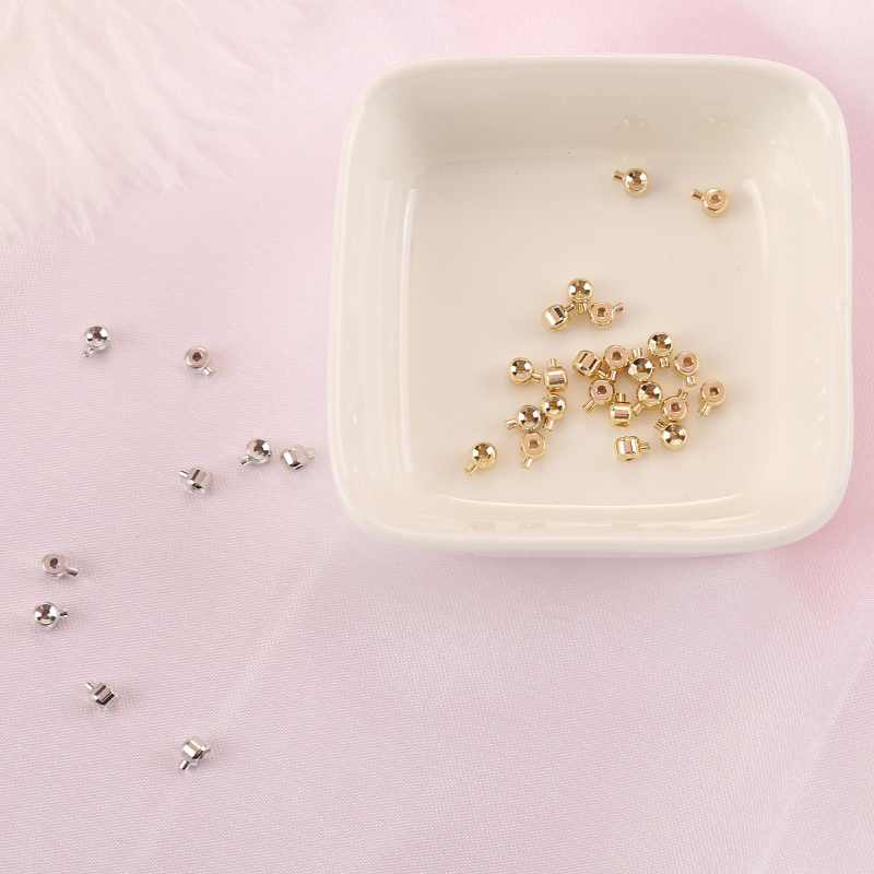 18k14k包金卡扣手链收尾配件串珠