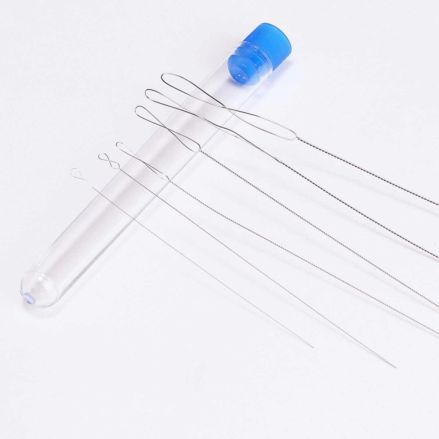 串珠开口针小珠子专用极细麻花针手工diy项链手链配件引线串珠针