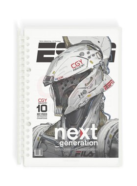 赛博朋克创意简约透明PP活页本不硌手可拆卸线圈本ins硬面抄定制