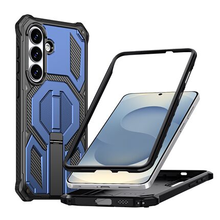 三防军工防摔壳]galaxy三星S25ultra 5G磁吸手机壳带支架套S25+/FE磨砂防撞高级全包四角加厚S9380保护套男女