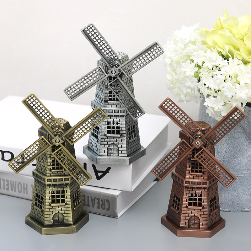 Netherlands windmill Metal Model technology gift Home Furnishing ornament desktop originality Decoration Souvenir decorationin the Home accessories , Decoration  category - from Buy2taobao.com to provide professional Taobao agent buy service