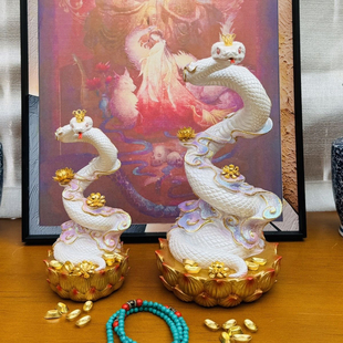 常仙蟒蛇蛇仙真身像摆件堂口灵蛇神像招财装饰东北五仙家新款