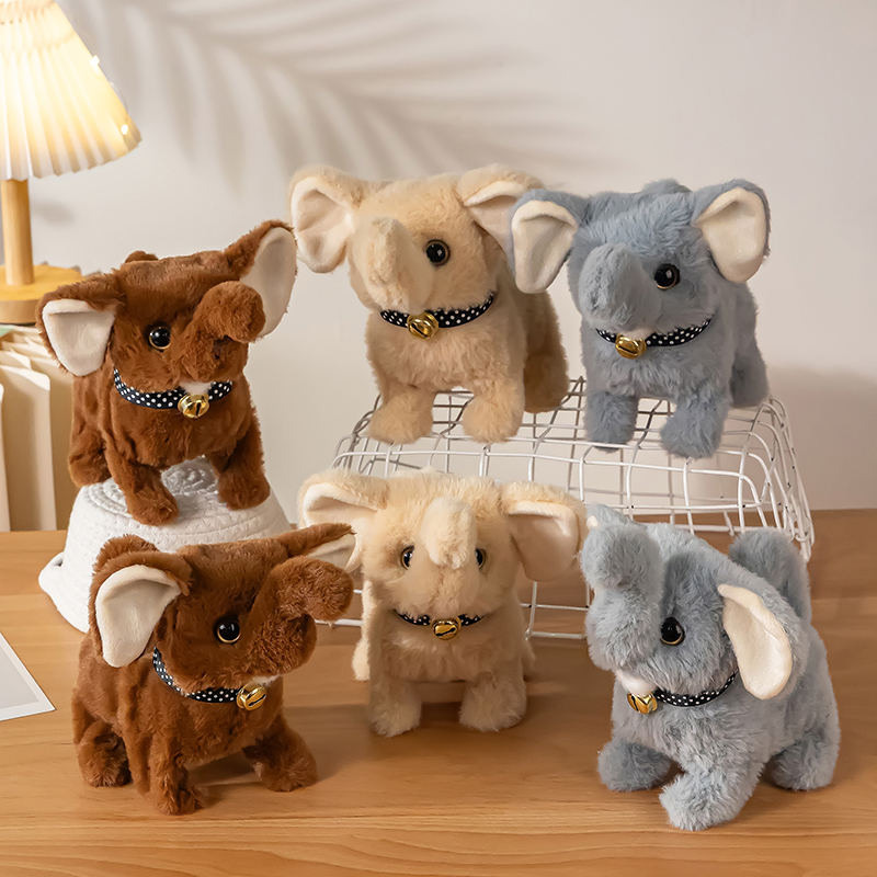 大象有声音嘴巴尾巴电动玩具