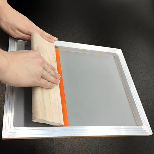 Печатная печать скребок для вода жирная деревянная ручка скребеть клейкие чернила