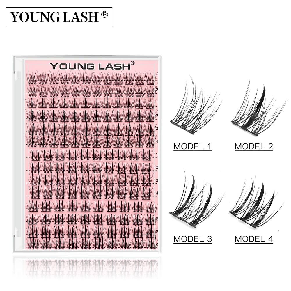 大容量鱼尾仙子夹心混合假睫毛