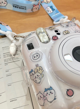 日本吉伊卡哇拍立得mini12保护壳迷你se/90/99透明套7+/8/9相机包