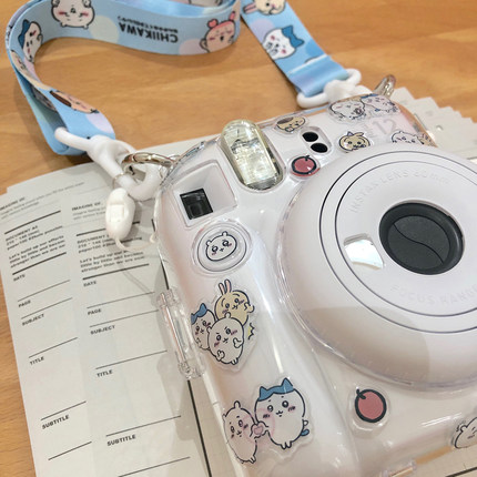 日本吉伊卡哇拍立得mini12保护壳迷你se/90/99透明套7+/8/9相机包