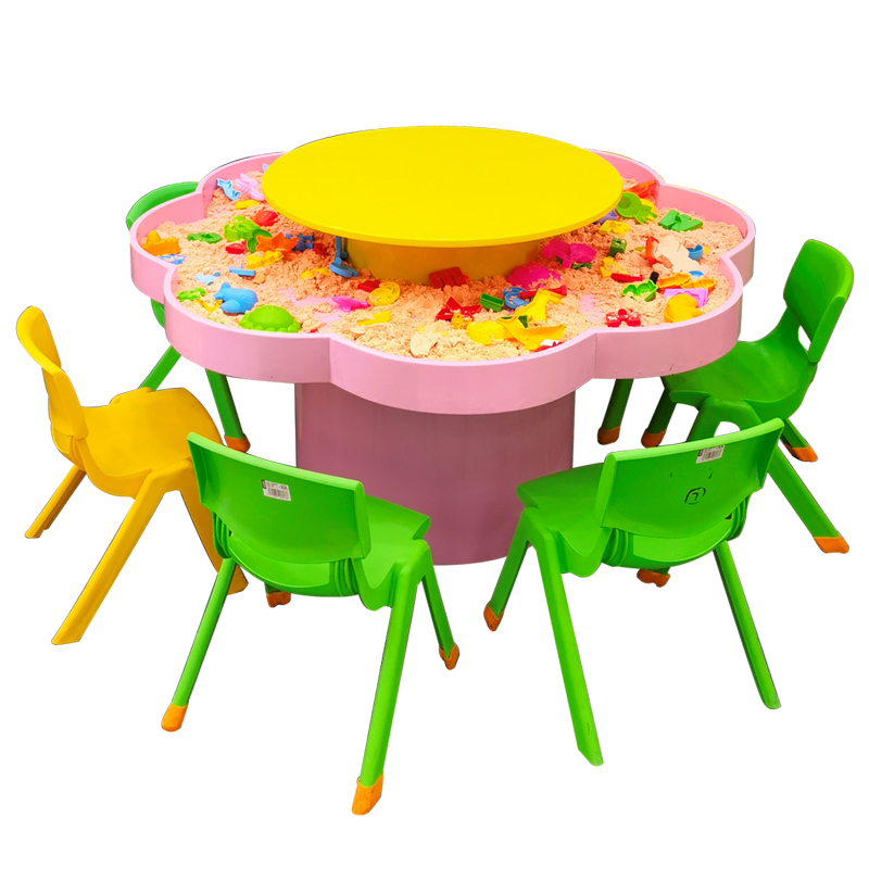 儿童乐园玩具桌室内游乐设备太空沙玩具桌益智手工乐园商场积木桌