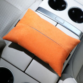 alcantara车载纸巾盒座椅背挂式 汽车中控台扶手箱抽纸盒大号礼品