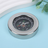 60mm不锈钢中文英文指北针 备教学用品厂家直销礼品 户外装
