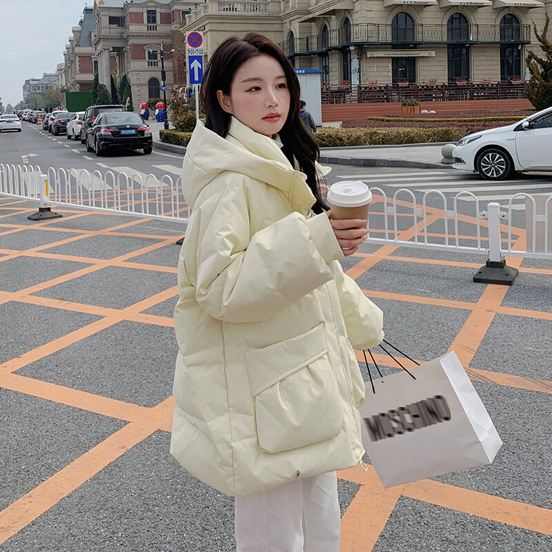 女装/女士精品羽绒服other/其他18-24周岁SMLXL纯色通勤风韩版连