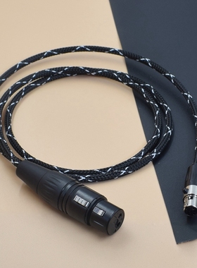 美音秀秀P600Pro声卡48V麦克风卡侬镀金大转小音频线连话筒专用线