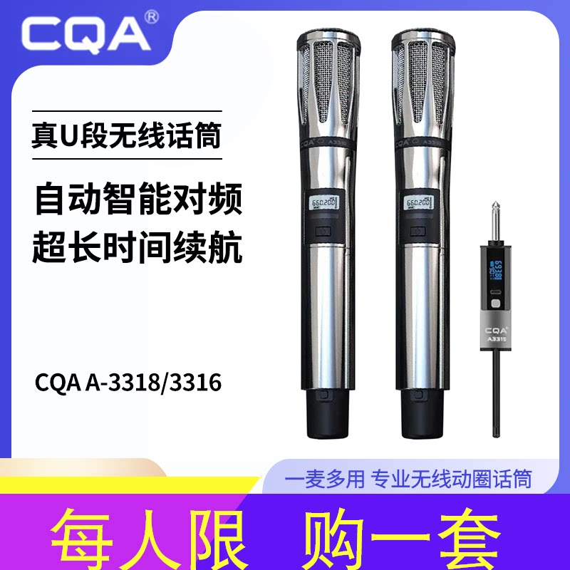天韵3318明星同款无线麦克风专业录音一拖二充电式声卡火炬直播用