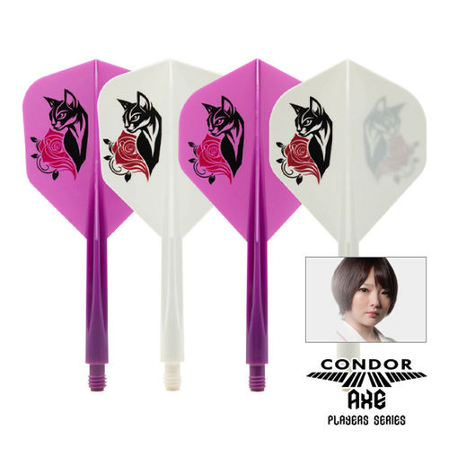 CONDOR AXE BLACK 岩田夏海大方形紫色尾翼一体小方形白色飞镖叶
