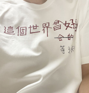 1701 T恤 这个世界会好吗等通知男女纯棉重磅260k非胶印不是烫画