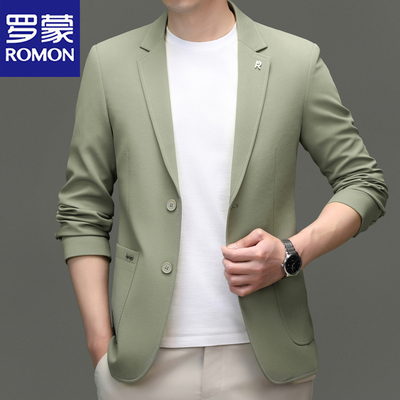 罗蒙春秋新款男士商务单西外套男