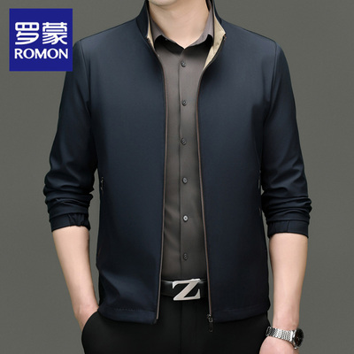 罗蒙立领男士夹克外套春秋季