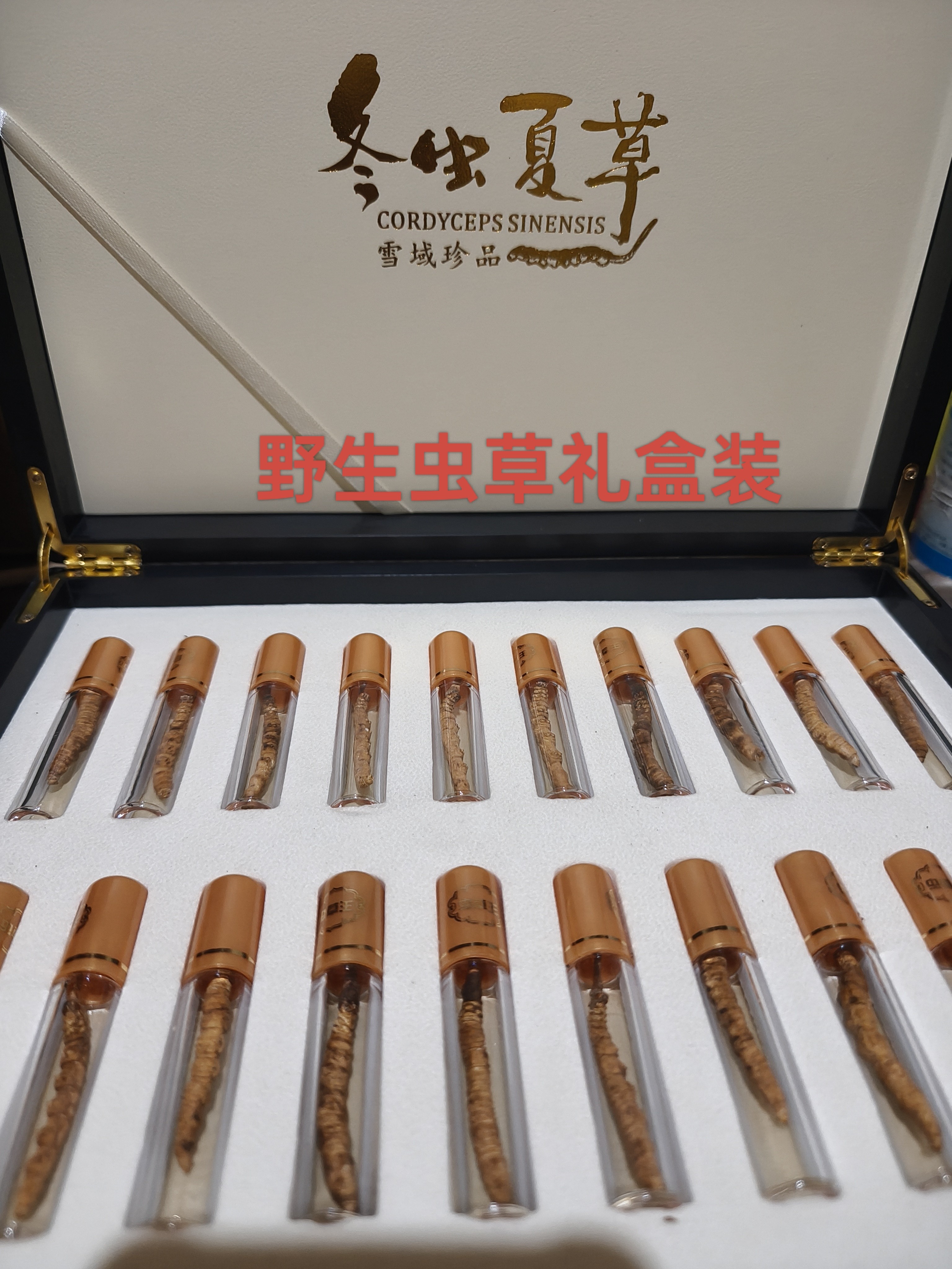 青海野生冬虫夏草礼盒装虫草礼盒装