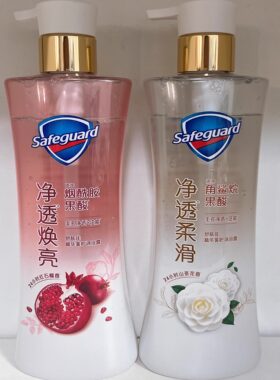 舒肤佳净透精华奢护沐浴露啫喱石榴山茶花家庭装沐浴乳570g新升级