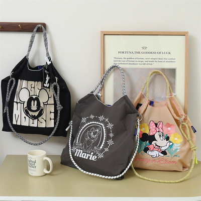 百搭卡通动漫单肩包大容量托特包