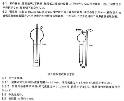 环境空气二氧化氮多孔玻板吸收瓶