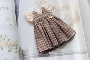 奶茶格子替换布 blythe娃衣 ob24可穿 木木 不想长大