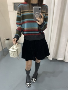 2026秋冬新款韩版宽松慵懒风圆领套头毛衣女百搭针织衫上衣