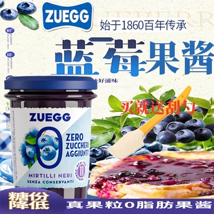 德国进口嘉丽蓝莓果酱ZUEGG 蓝梅果酱果肉酸奶饮料面包酱烘焙配料