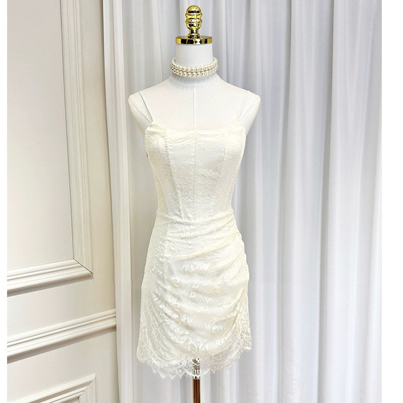 欧美性感抹胸露肩背蕾丝花边鱼骨褶皱晚礼服轻奢高端小众级连衣裙,女装/女士精品,礼服/晚装,淘宝优惠券,粉丝福利购,淘宝优惠卷