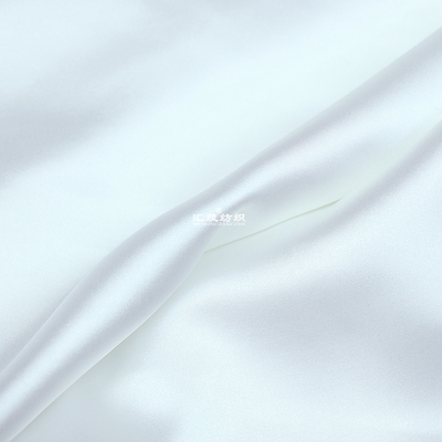 白色光泽仿醋酸缎面布料春夏