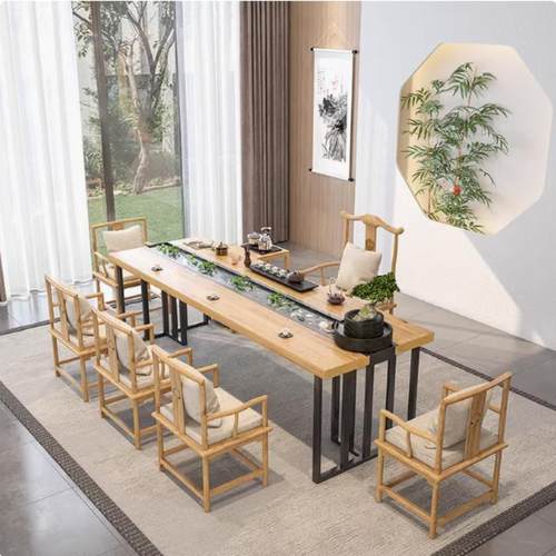 实木泡茶台新中式流水禅意茶桌