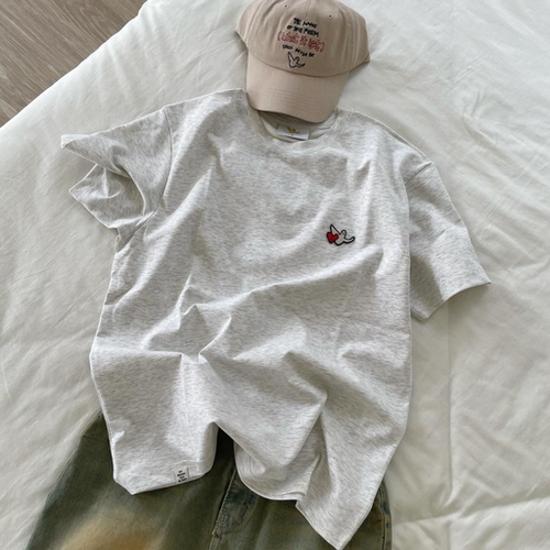 韩国代购 whatitisnt小飞人T恤经典logo圆领短袖男女同款夏季潮牌