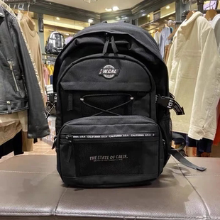 韩国代购whoau双肩包大容量男女学生书包轻便旅行背包可拆卸小包