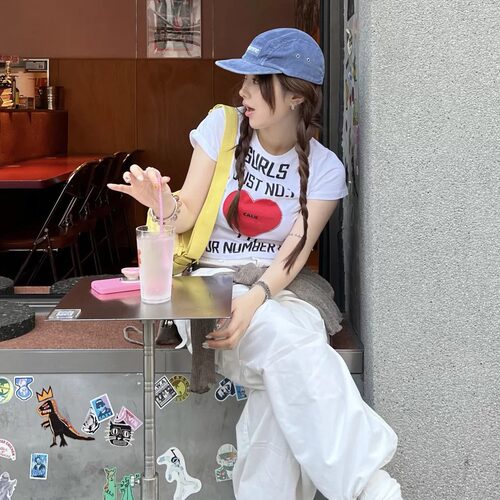 韩国小众品牌asifcalie短袖女